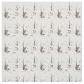 Tissu Aquarelle Animaux forestiers (Échantillon)