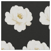 Tissu Aquarelle blanche noir (Détail)