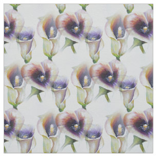 Tissu Aquarelle Calla Lys dans les couleurs dégradées