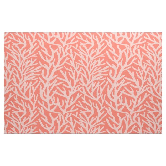 Tissu Aquarelle Corail Rose Sur La Tomate Bisque Côtier (Fat Quarter)