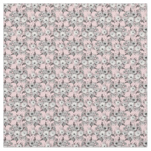 Tissu Aquarelle couleur rose pâle blanc gris pâle