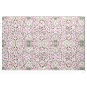 Tissu Aquarelle couleur vert pastel vert floral (Yard)