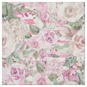 Tissu Aquarelle couleur vert pastel vert floral (Échantillon)