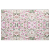 Tissu Aquarelle couleur vert pastel vert floral (Fat Quarter)