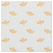 Tissu Aquarelle d'abeille dorée Motif (fermé)