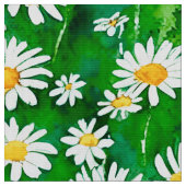 Tissu Aquarelle dans un champ vert (Fermer)
