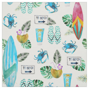 Tissu Aquarelle de bascules électroniques d'été de