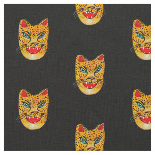 Tissu Aquarelle de Jaguar noire