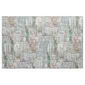 Tissu aquarelle de New York (Fat Quarter)