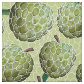Tissu Aquarelle de pomme de sucre | Vert (Échantillon)