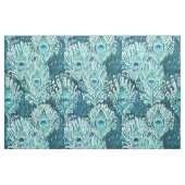 Tissu Aquarelle de Teal de plume de Peacocky (Fat Quarter)