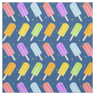 Tissu Aquarelle estivale savoureuse Popsicle Motif