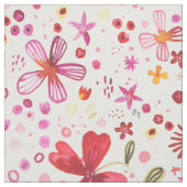 Tissu Aquarelle florale Boho coloré (Échantillon)