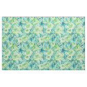 Tissu Aquarelle florale de Boho d'Aqua vert de PHUNKY (Fat Quarter)