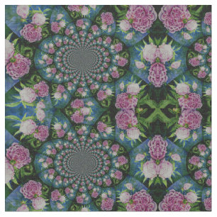 Tissu Aquarelle florale de pivoine rose blanc