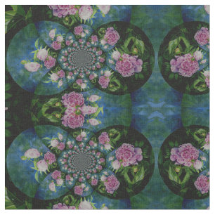 Tissu Aquarelle florale de pivoine rose blanc