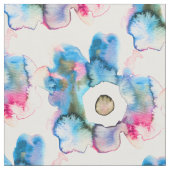 Tissu Aquarelle florale dessinée main art abstrait (Fermer)