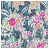 Tissu Aquarelle foncée gitane florale (fermé)