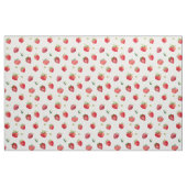 Tissu Aquarelle Fruits fraises et fleurs fraises (Fat Quarter)