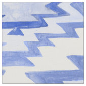 Tissu Aquarelle géométrique Boho Motif bleu (Fermer)