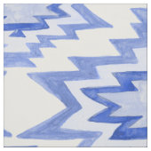 Tissu Aquarelle géométrique Boho Motif bleu (Échantillon)