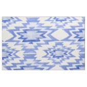 Tissu Aquarelle géométrique Boho Motif bleu (Fat Quarter)