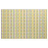 Tissu Aquarelle gris jaune blanc rayé (Yard)