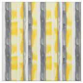 Tissu Aquarelle gris jaune blanc rayé (Échantillon)