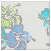 Tissu Aquarelle Hibiscus Hawaiian Tropical (Fermer)