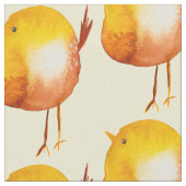 Tissu Aquarelle jaune mignon (Fermer)