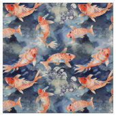 Tissu Aquarelle Koi Fish (Échantillon)