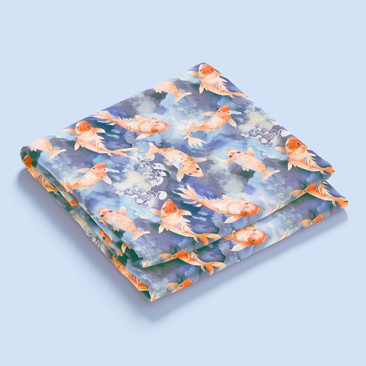 Tissu Aquarelle Koi Fish