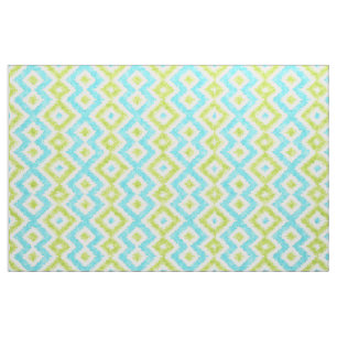 Tissu Aquarelle moderne ethnique Ikat Mosaic Motif