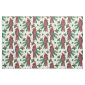 Tissu aquarelle Oiseau cardinal rouge (Fat Quarter)