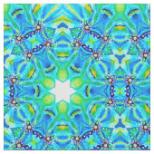 Tissu Aquarelle peinte à la main Monogramme Vert Abstrai (fermé)