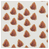 Tissu Aquarelle Pine cônes Fabric (Fermer)