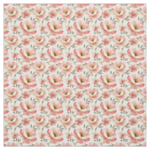 Tissu Aquarelle Pink Peonies