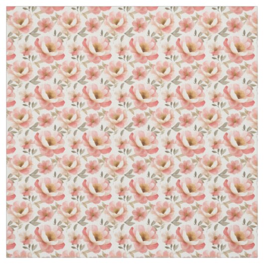 Tissu Aquarelle Pink Peonies (Échantillon)