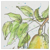 Tissu Aquarelle Poires Fruit (fermé)