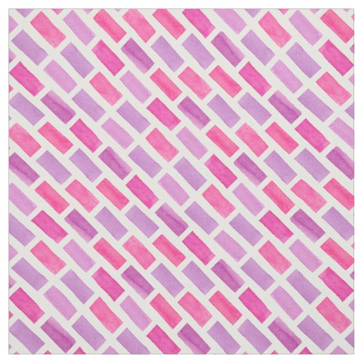 Tissu Aquarelle rose (Échantillon)