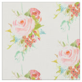 Tissu Aquarelle rose de roses (Fermer)