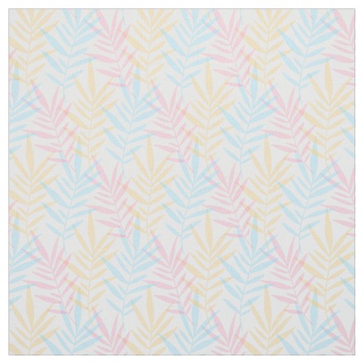 Tissu Aquarelle rose moderne Jaune Palmier (Échantillon)