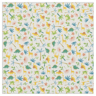 Tissu Aquarelle sauvage girafe animal girafe safari enfa