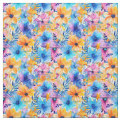 Tissu Aquarelle Tropical Floral (Échantillon)