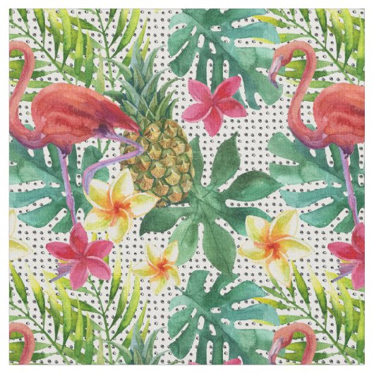 Tissu Aquarelle tropicale (Fermer)