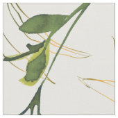 Tissu Aquarelle Vert feuillu (Fermer)