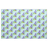 Tissu Aquarelle violette Lilac bleu (Yard)