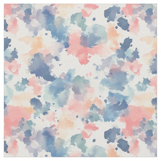 Tissu Aquarelles bleu rose (Fermer)