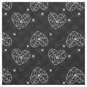 Tissu araignées à coquille à coeur halloween (Échantillon)
