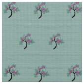 Tissu Arbre à fleurs gracieux vert + Plum 60" (Fermer)